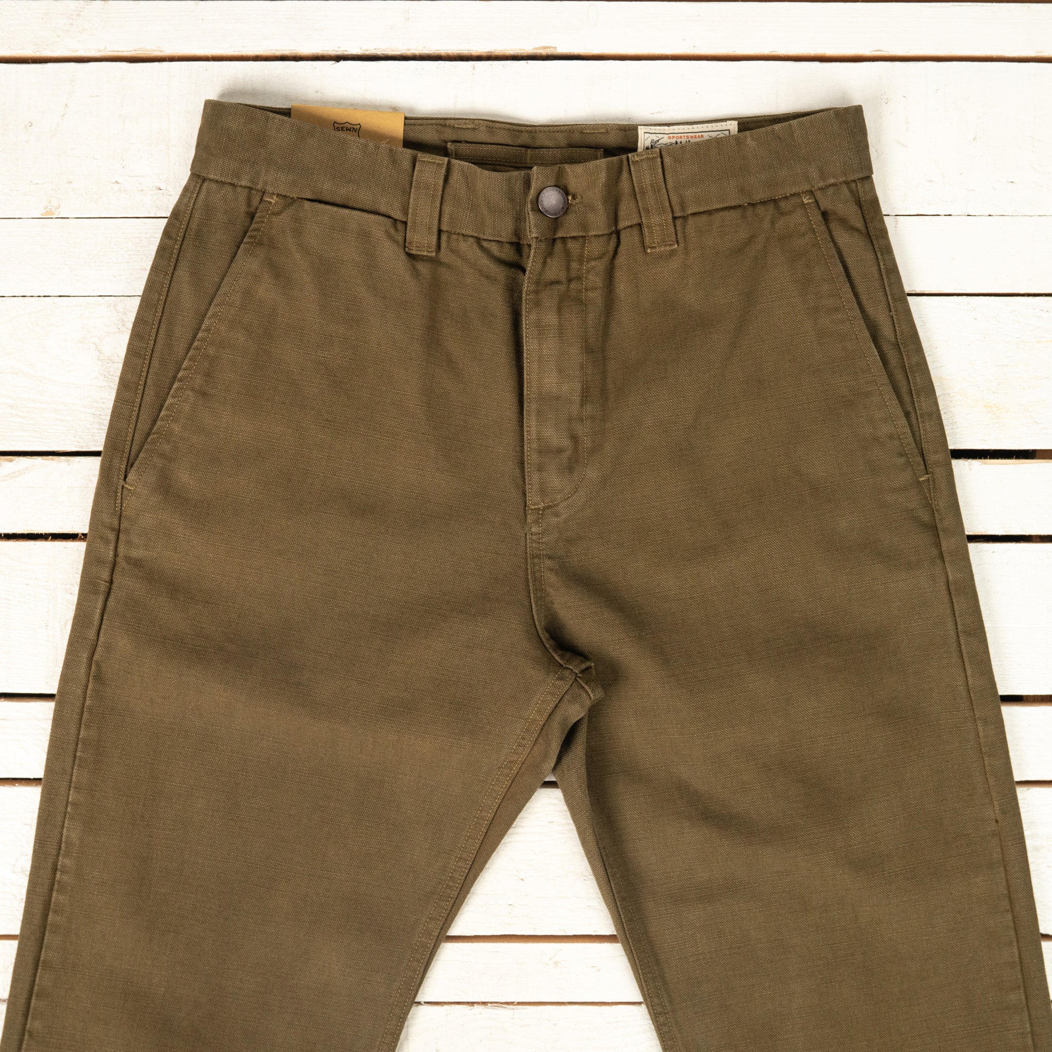 Deck Pant 14 oz. Slub Army