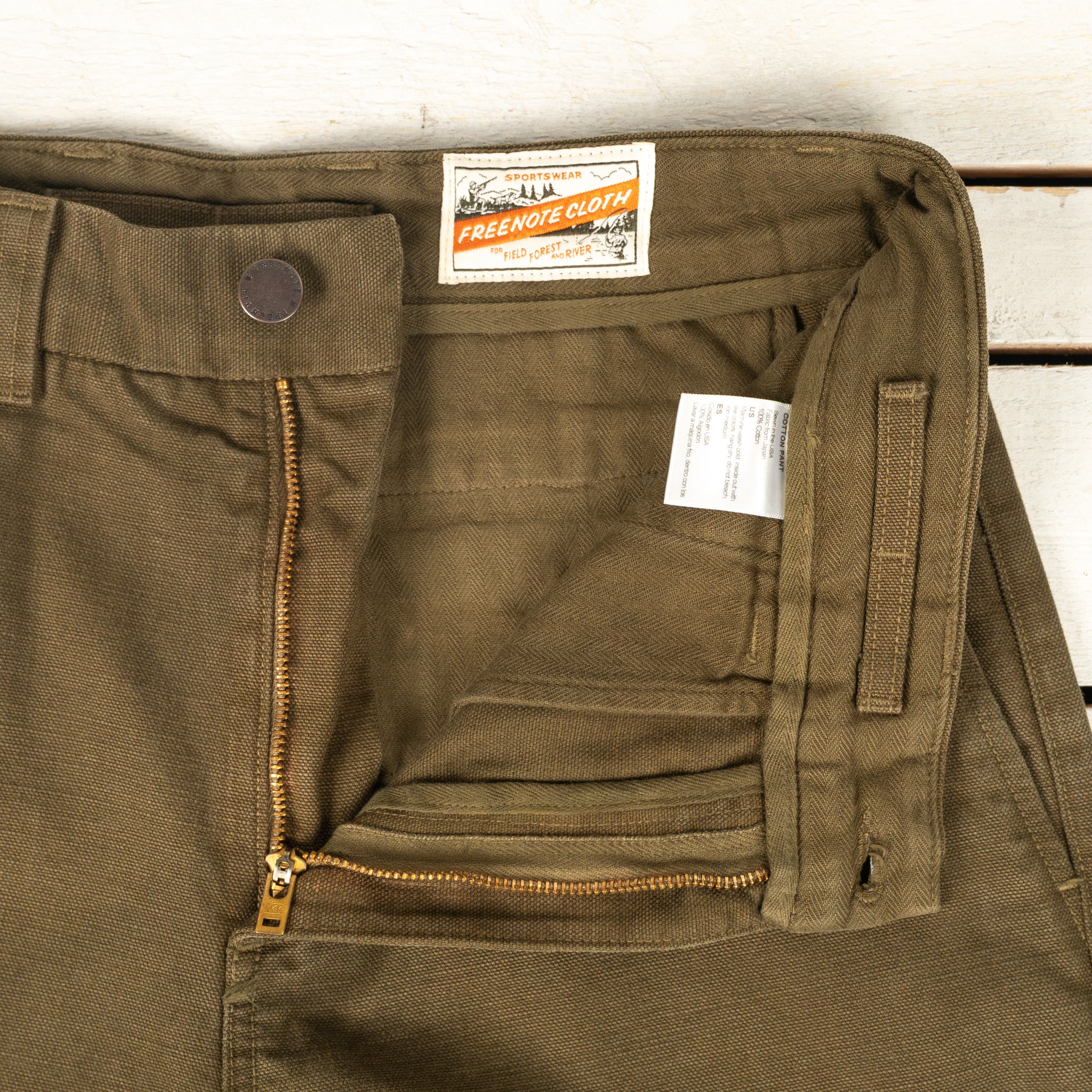 Deck Pant 14 oz. Slub Army