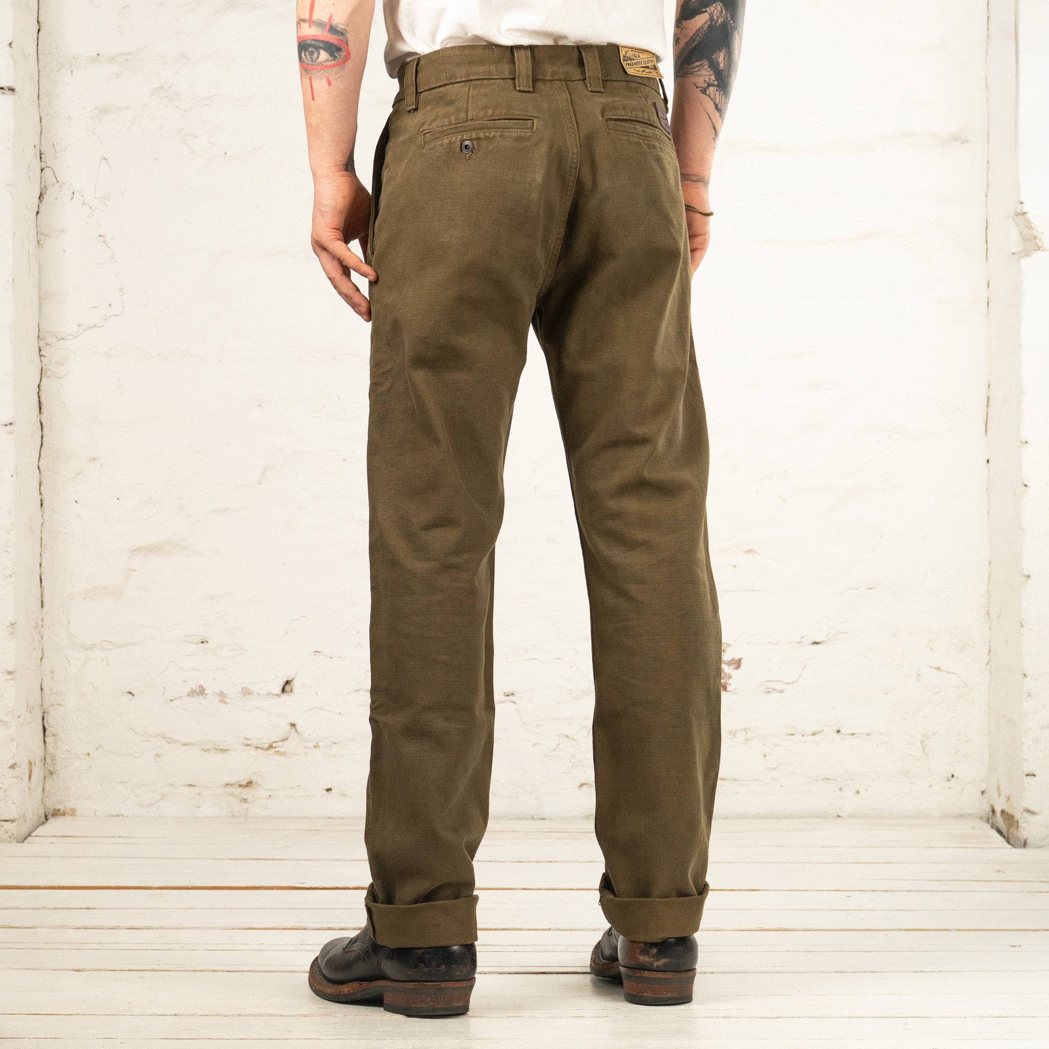 Deck Pant 14 oz. Slub Army