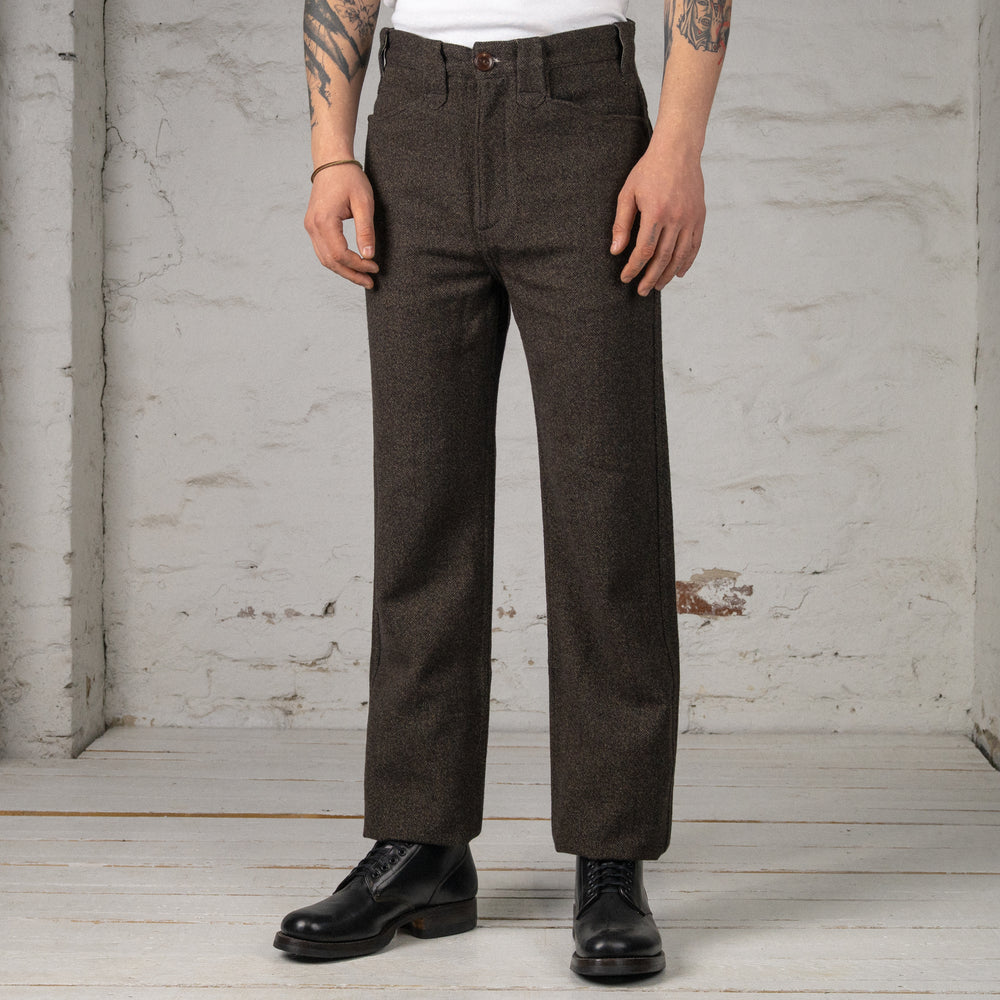 Duster Pant Brown Wool