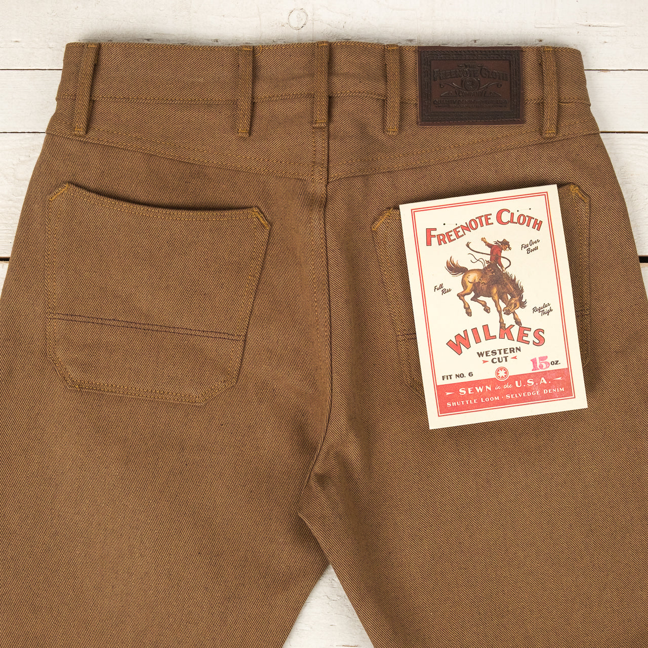 Wilkes Western 15 oz. Brown Denim