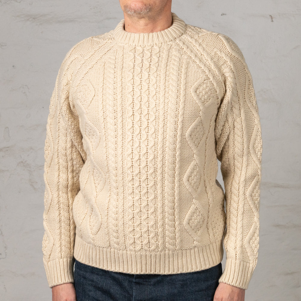 Crewneck Cableknit Off-White