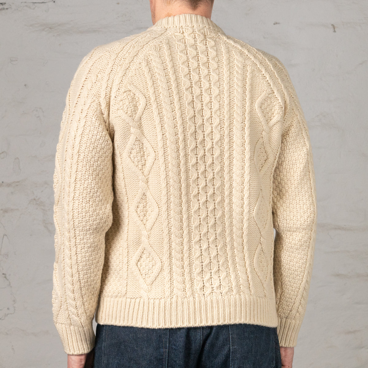 Crewneck Cableknit Off-White