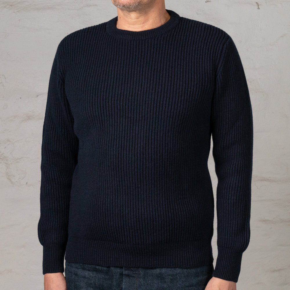 Crewneck Merino Cashmere Blau