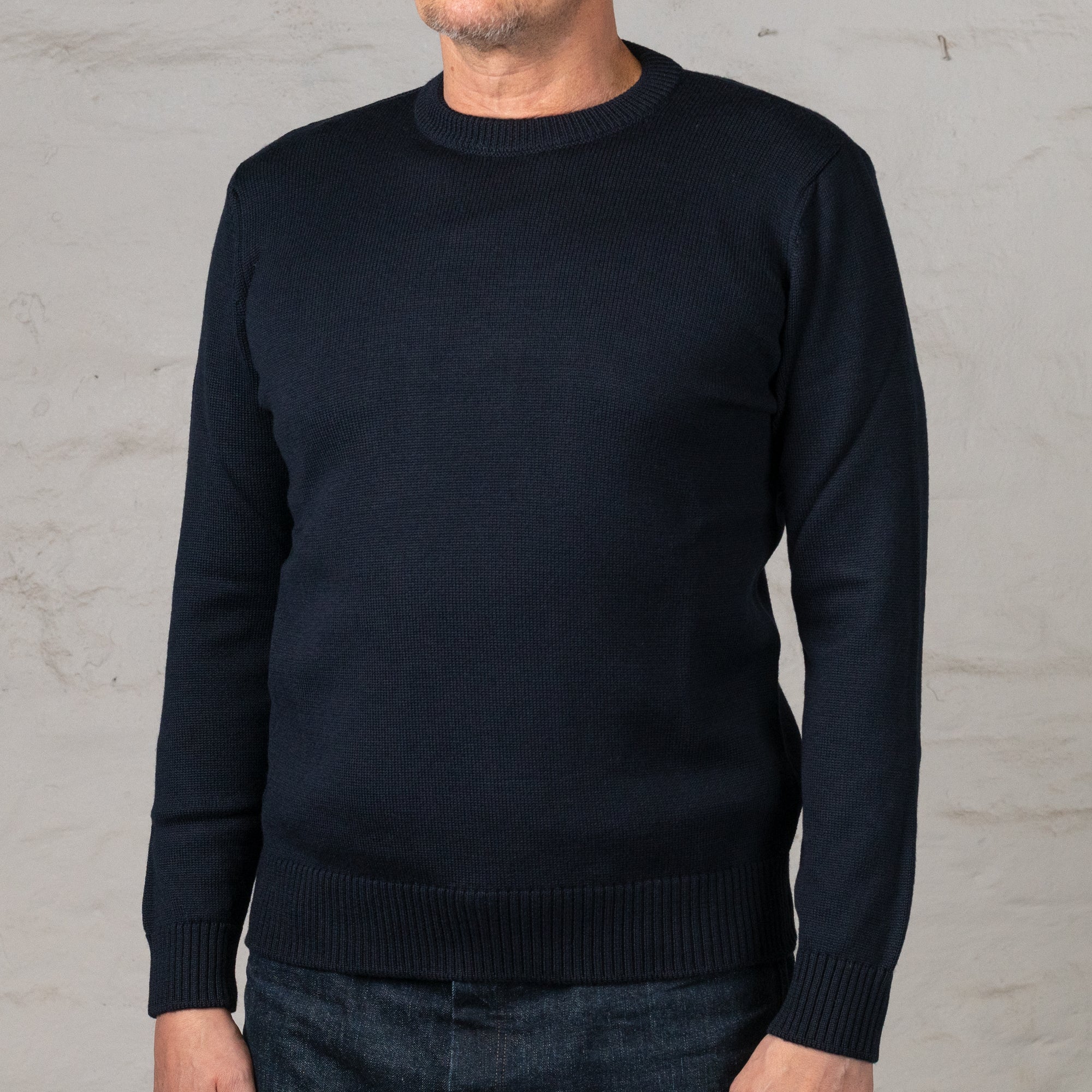 Crewneck Merino Dunkelblau
