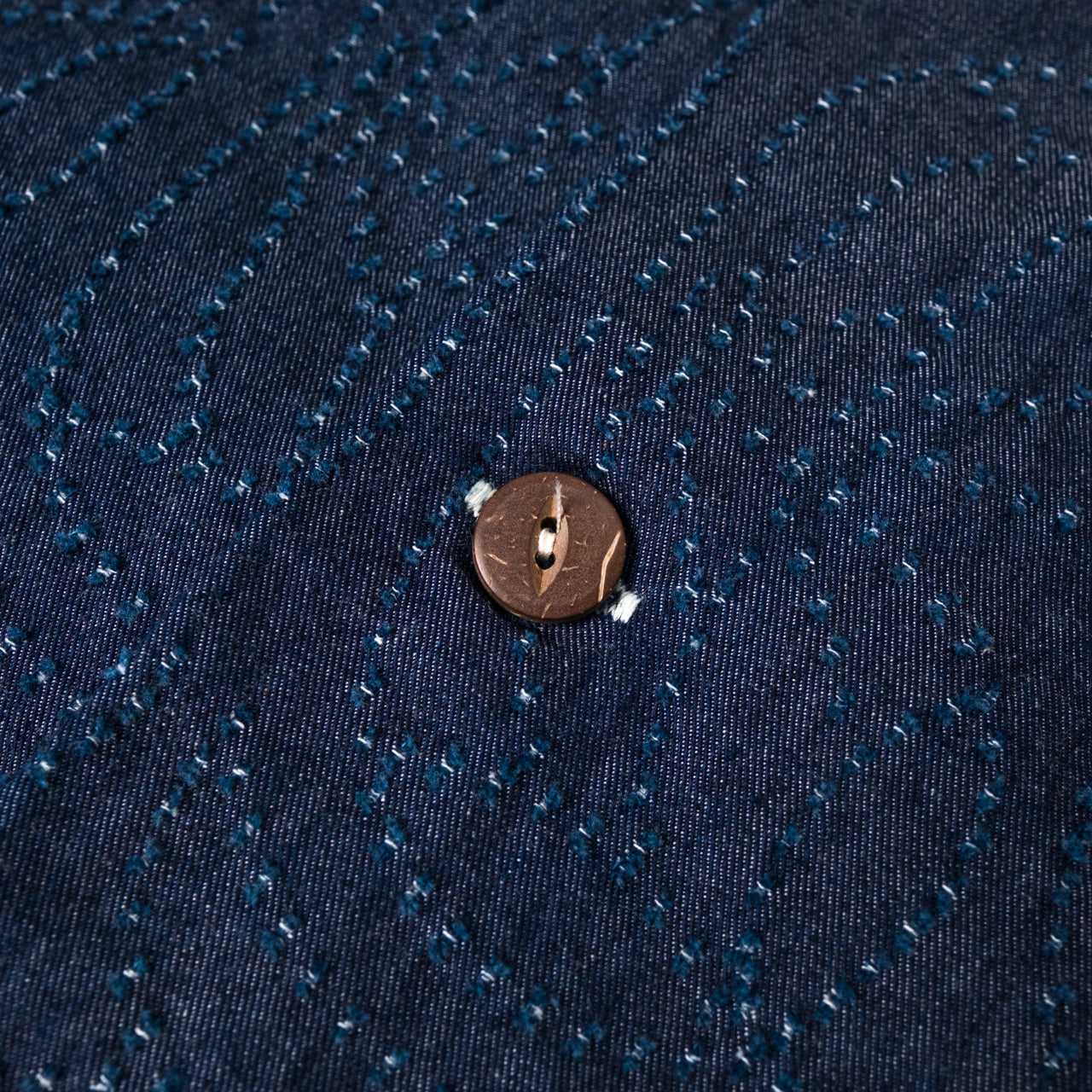 Sashiko Indigo Aloha Shirt