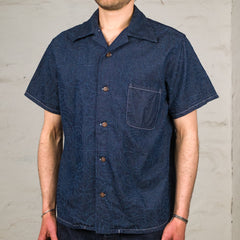 Sashiko Indigo Aloha Shirt