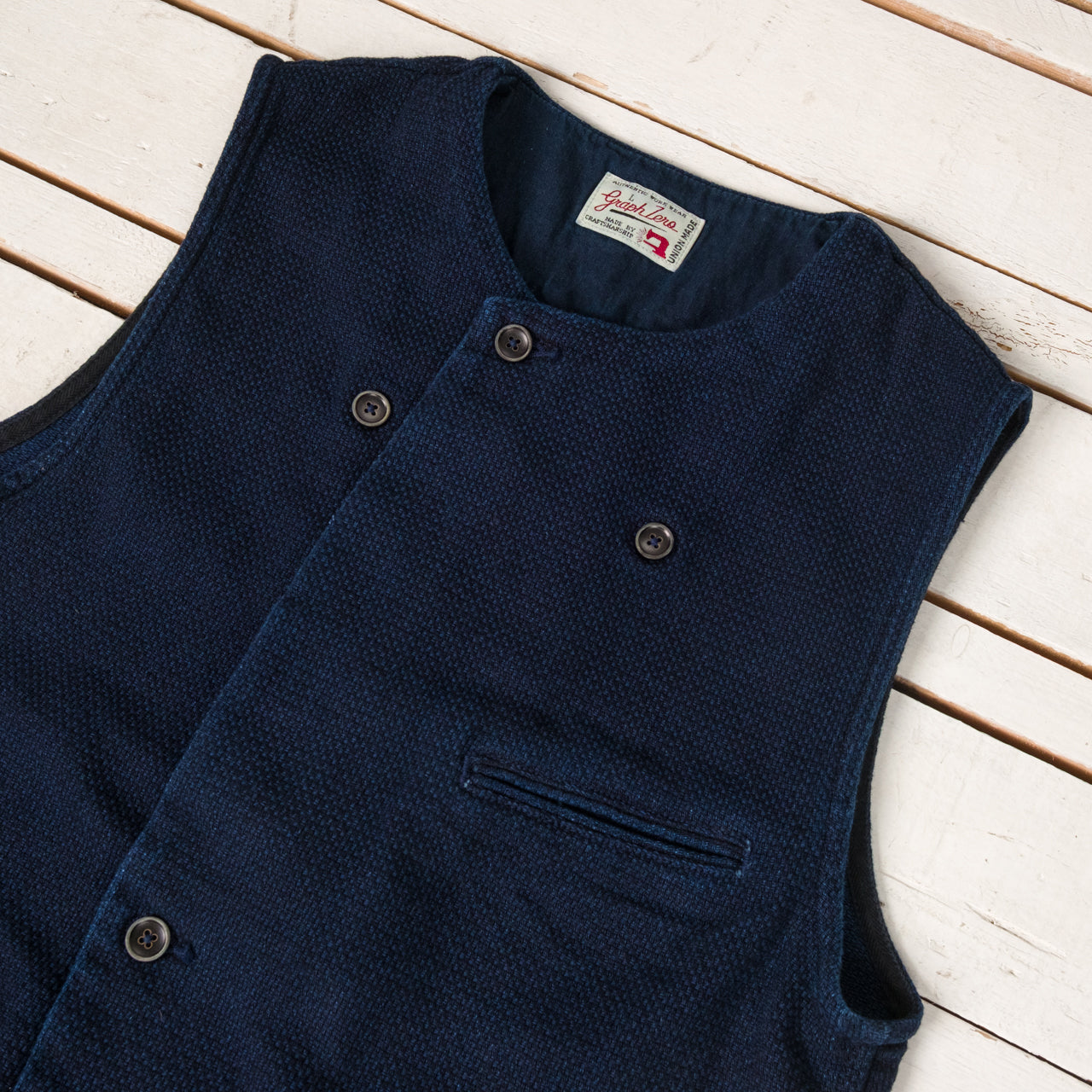 Sashiko Aviator Work Vest
