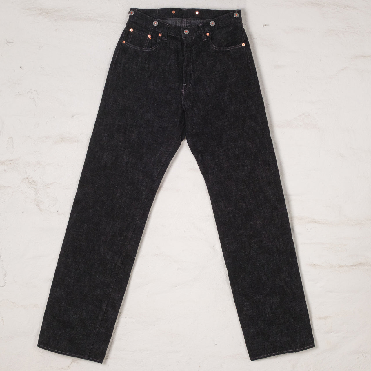 Ultra Slubby 15 oz. Heritage Jeans Hand Dye Schwarz