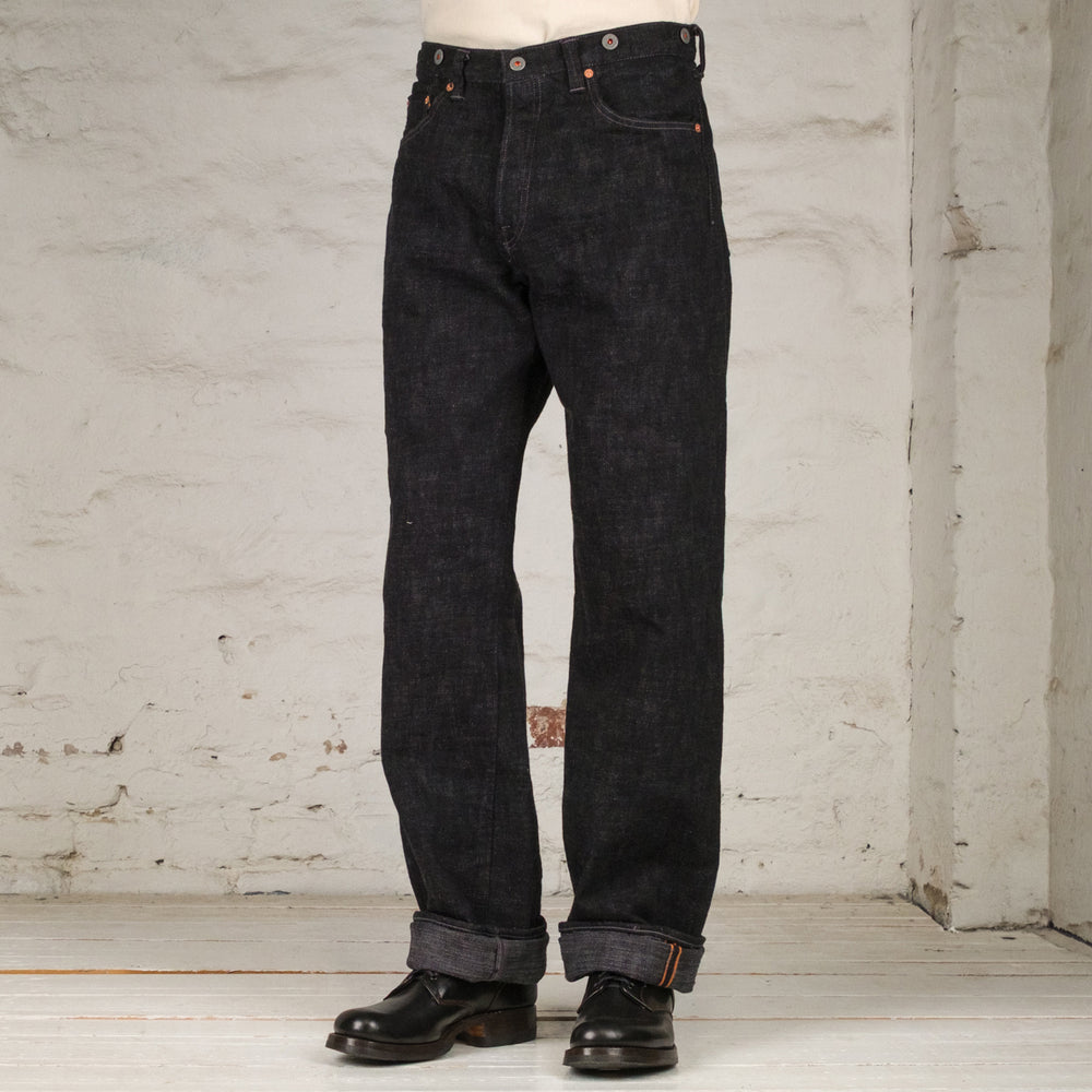 Ultra Slubby 15 oz. Heritage Jeans Hand Dye Schwarz