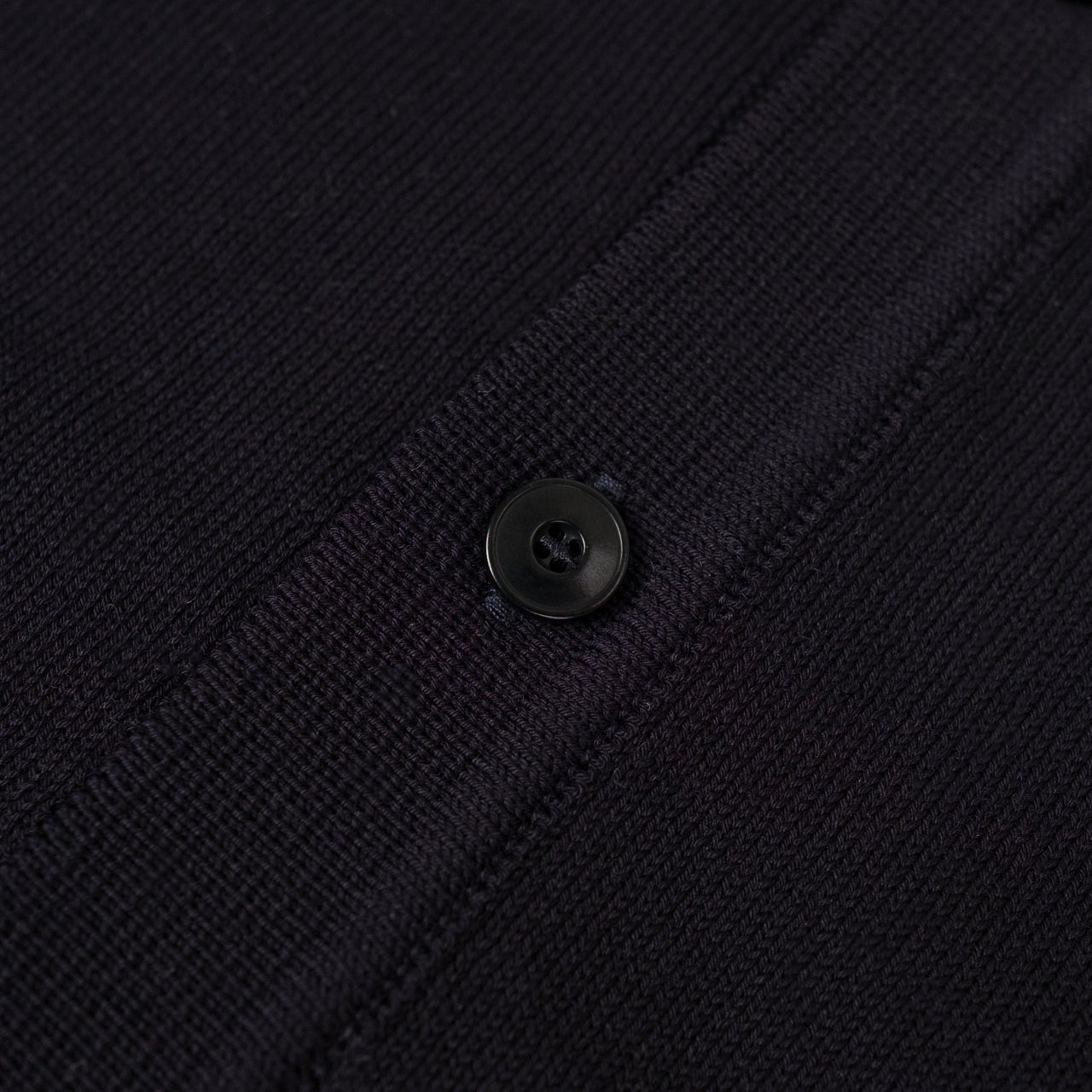 Knitted Polo Short Sleeve Navy