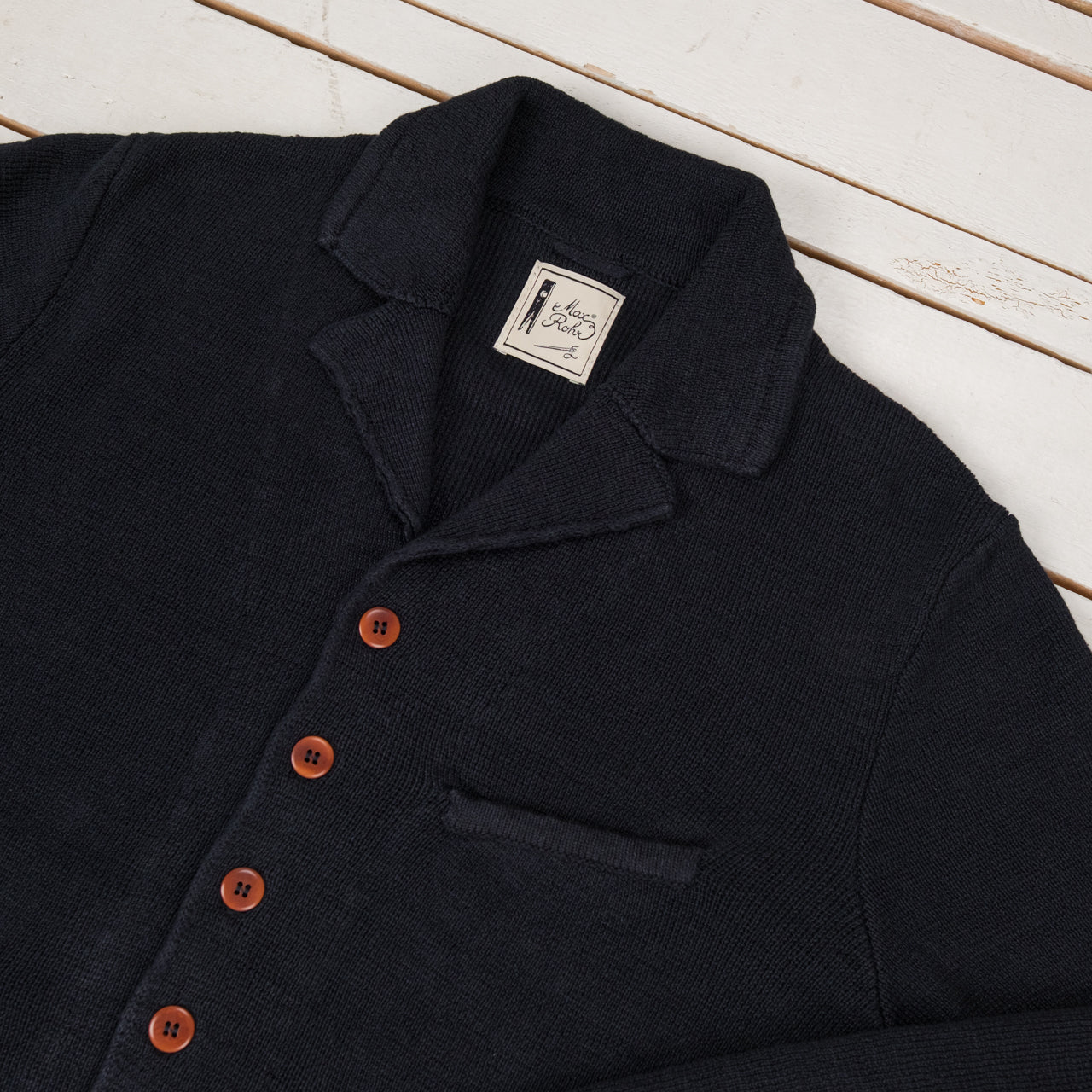 Max Rohr Short Jacket A Linen Blue