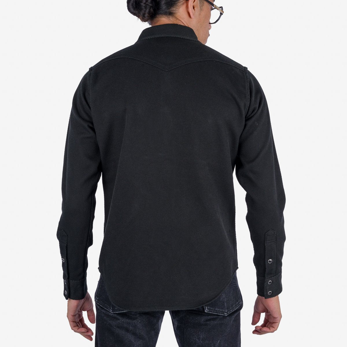 Iron Heart IHSH-234 Western Shirt Kersey Black