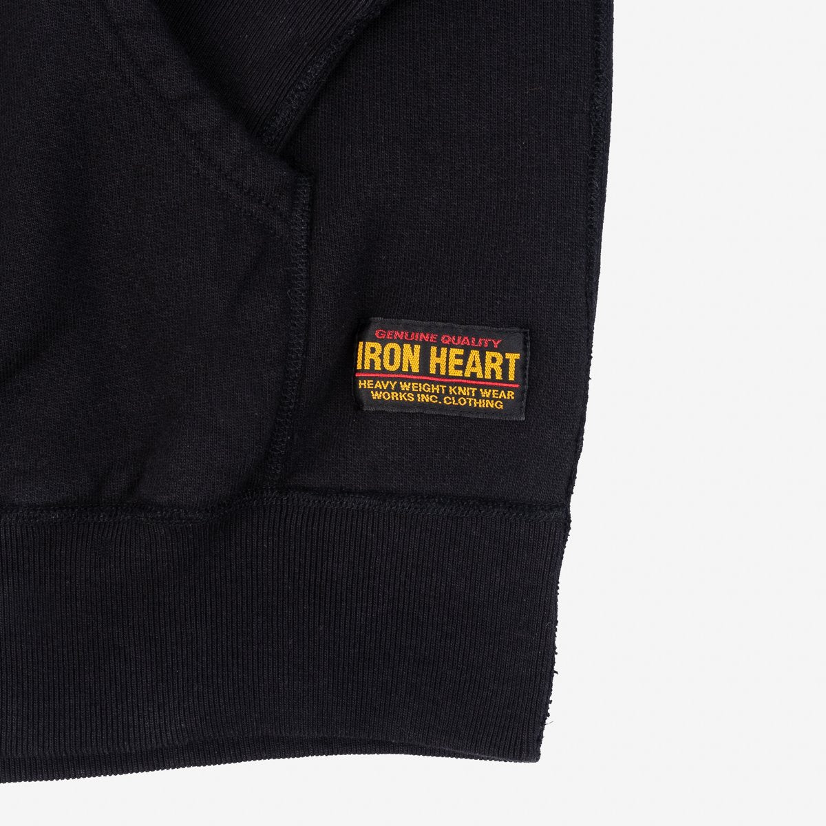 IHSW-49 14oz Ultra Heavy Loopwheel Hoodie Black