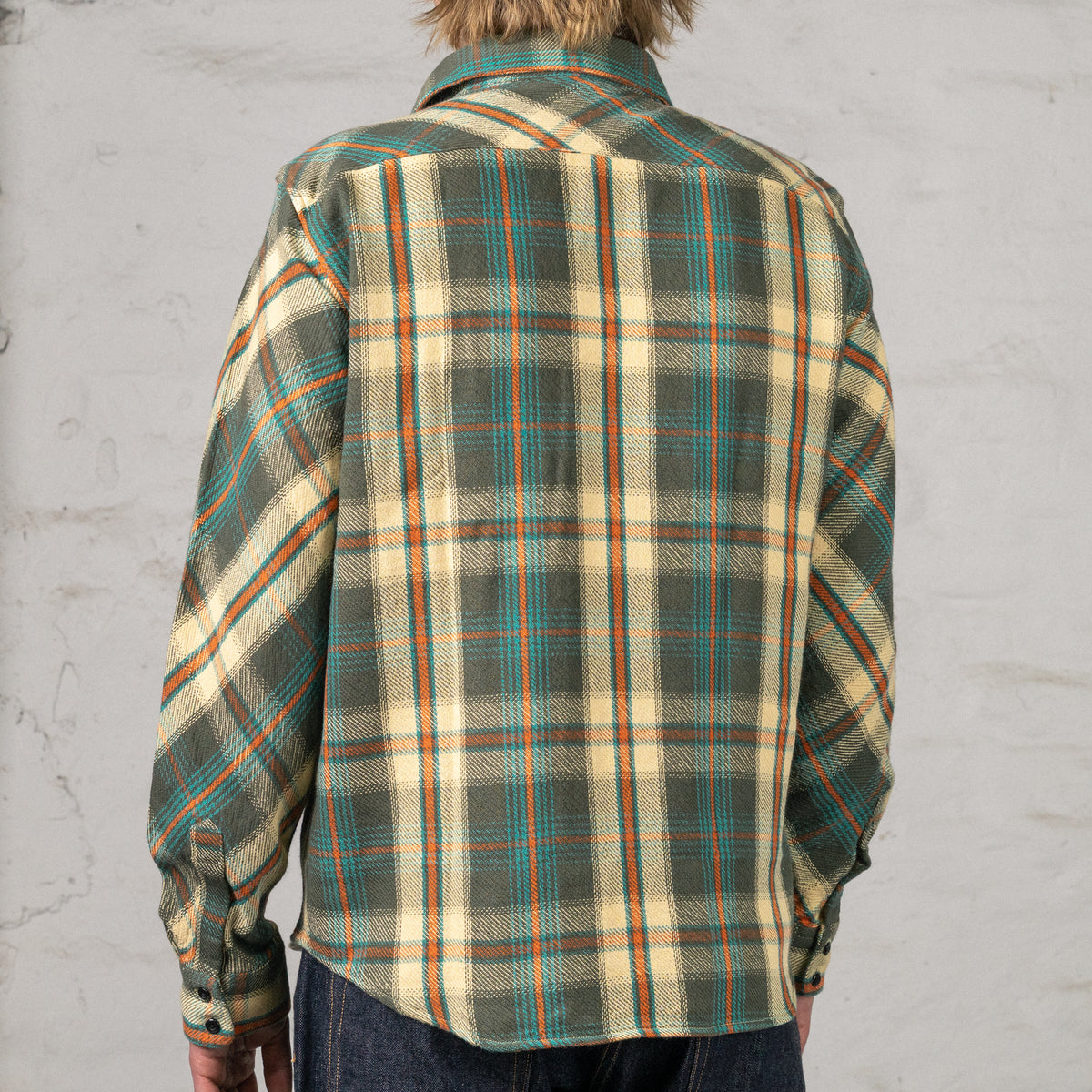 Bryson Prima Flannel Check Charcoal/Beige/Rust/Turquoise