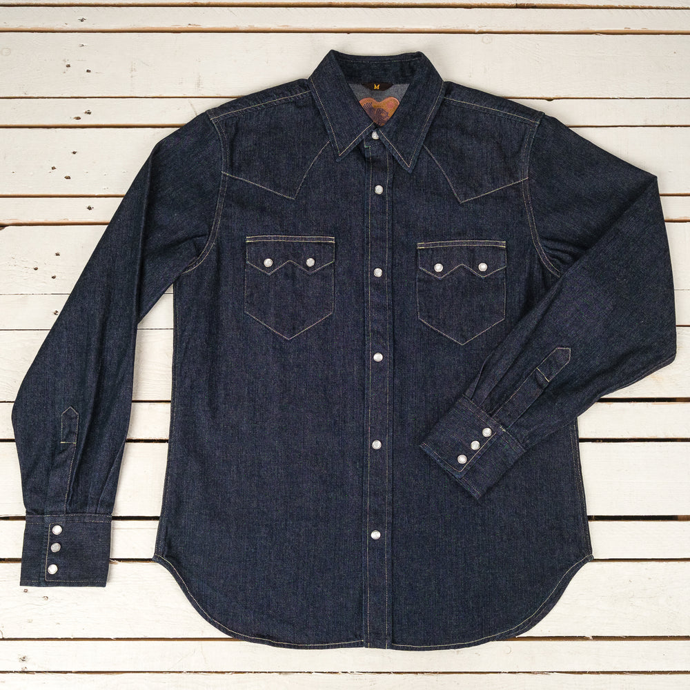 Bowman Western Shirt 50s Denim Soaked