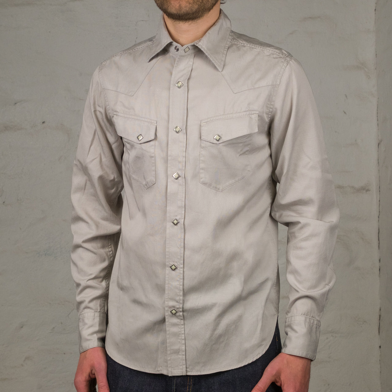 Buster Western Shirt Grau