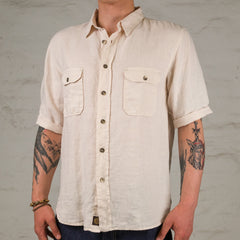 Delray Shirt 6,5 oz. Linen Canvas Broken White