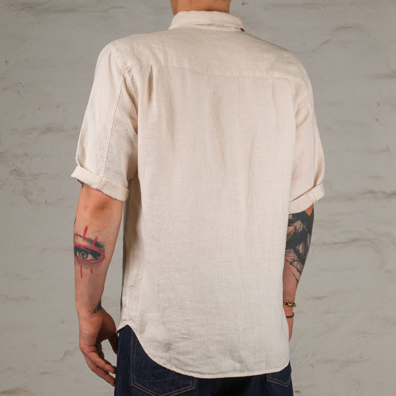 Delray Shirt 6,5 oz. Linen Canvas Broken White