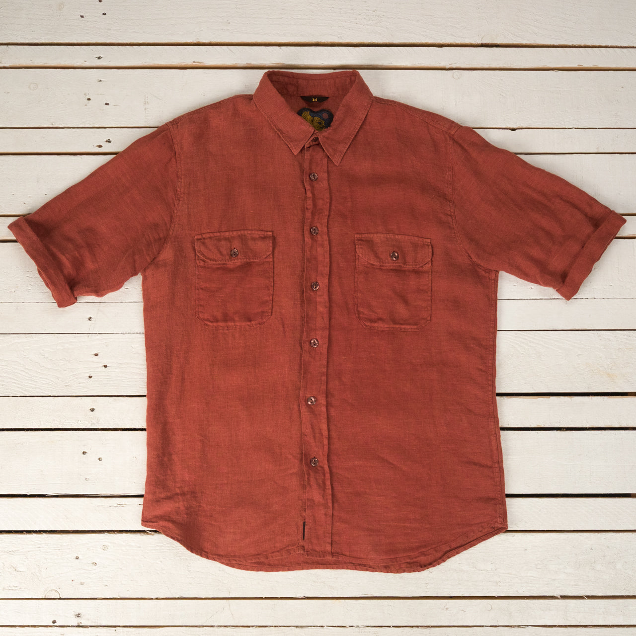 Delray Shirt 6,5 oz. Linen Canvas Rust