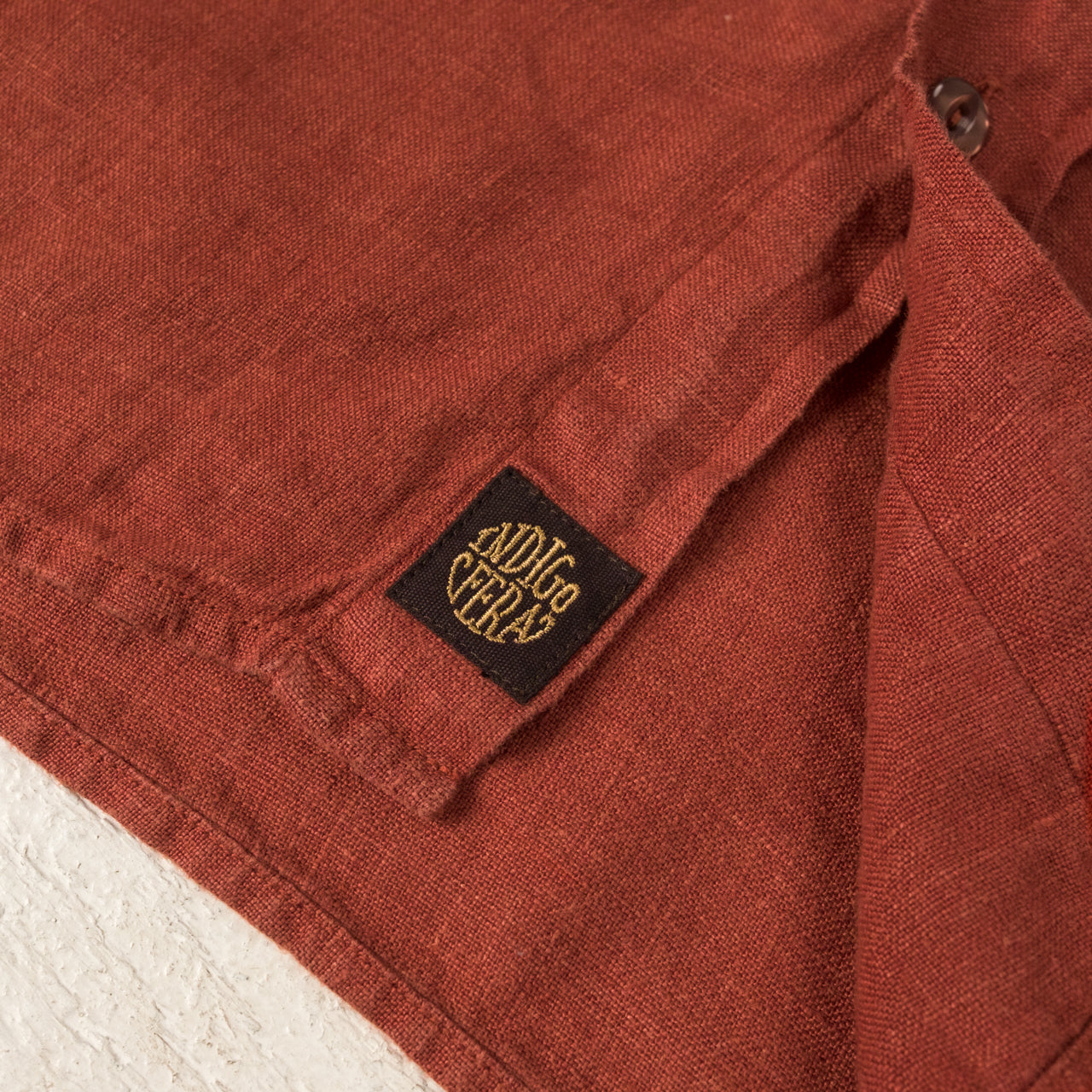 Delray Shirt 6,5 oz. Linen Canvas Rust