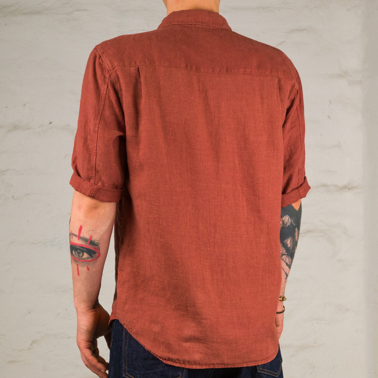Delray Shirt 6,5 oz. Linen Canvas Rust