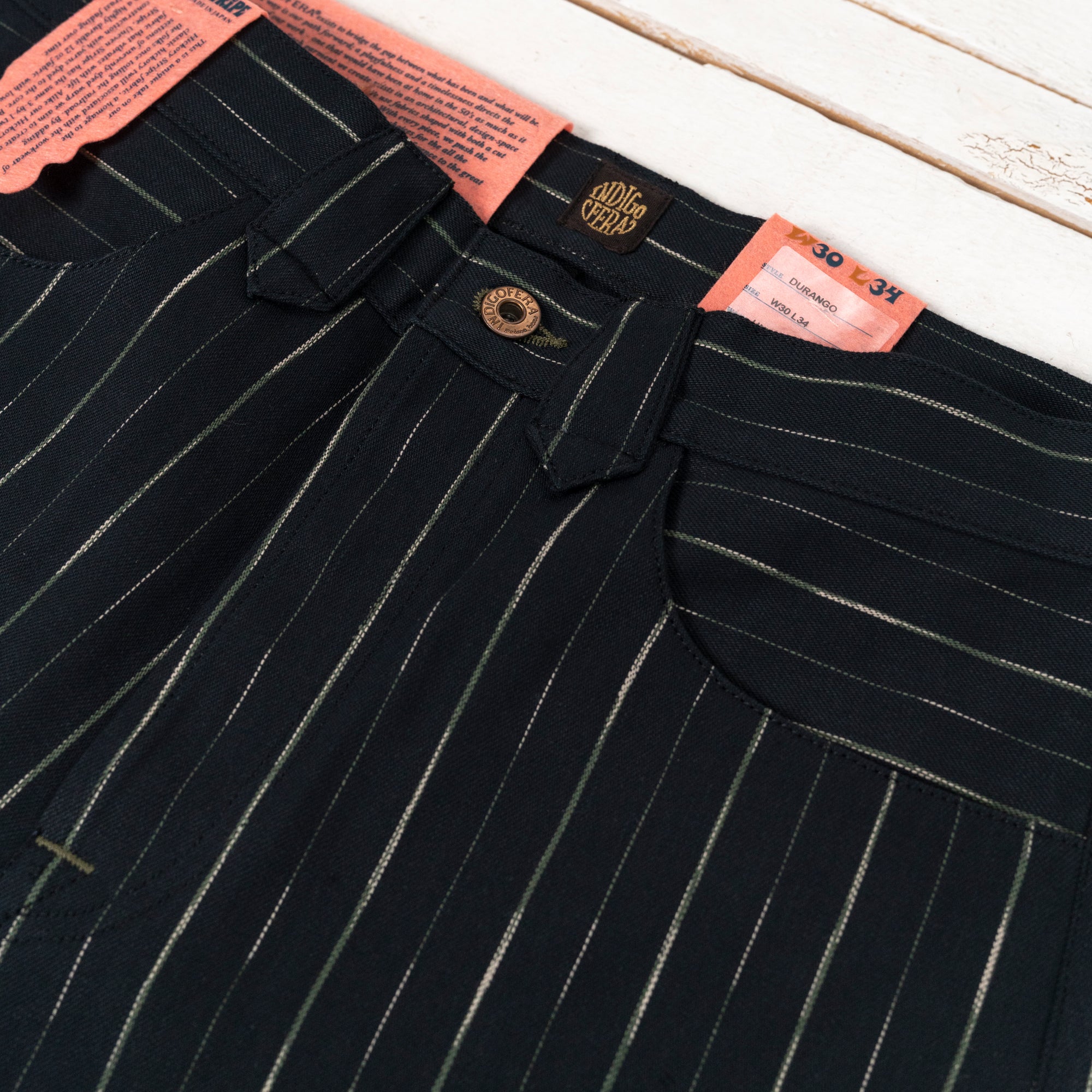 Durango Pants Prima Stripe Coalbone