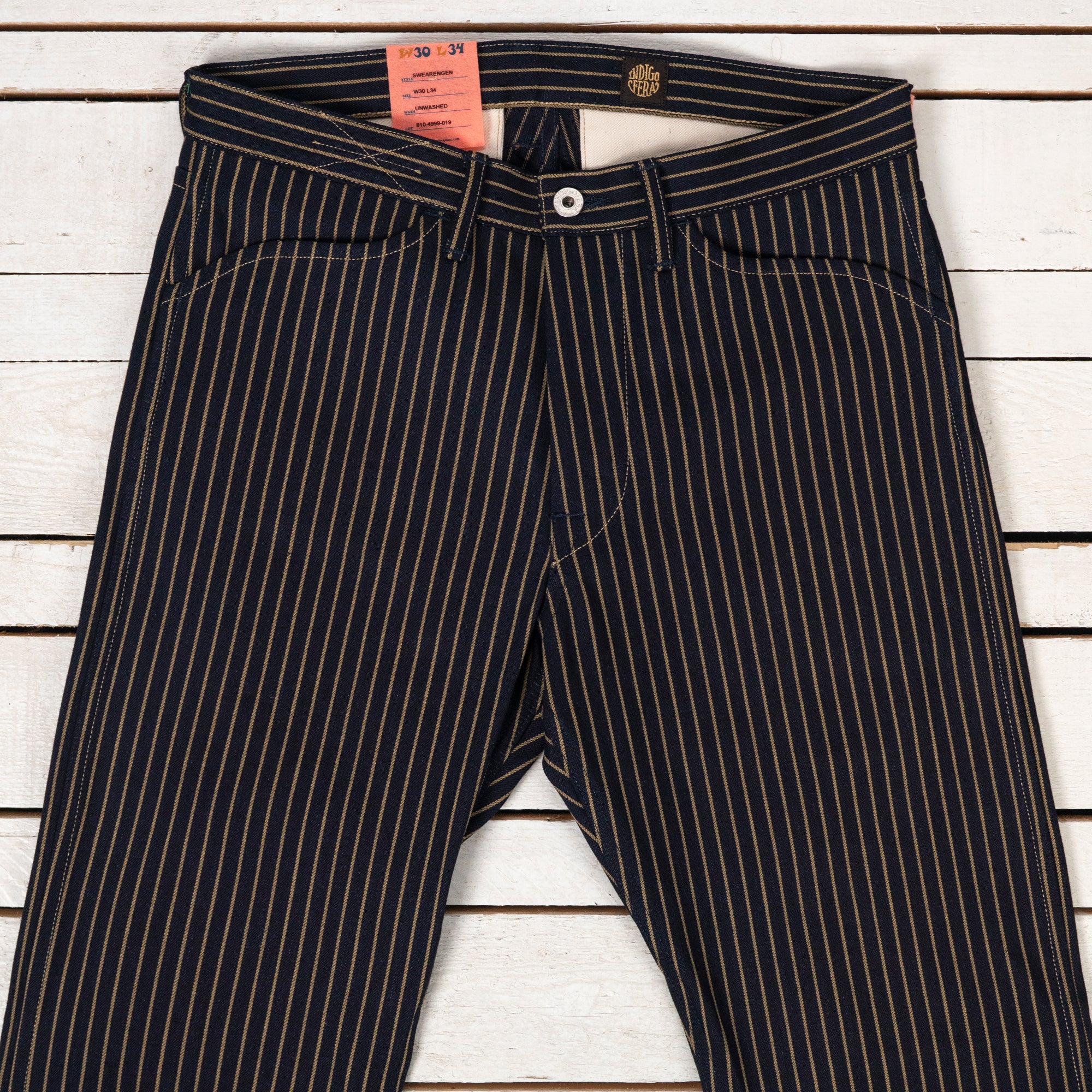 Swearengen Chino Single Stripe Indigo