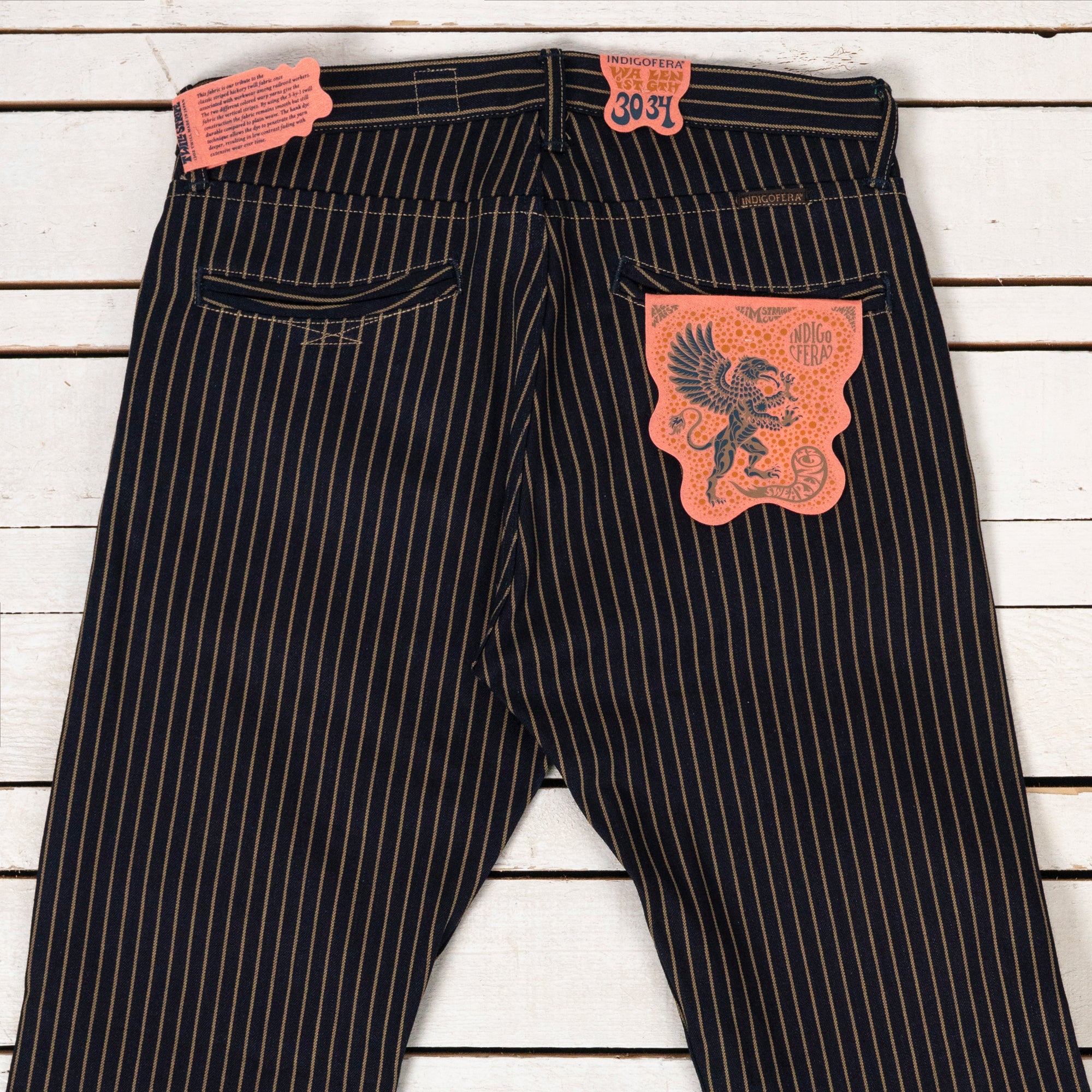 Swearengen Chino Single Stripe Indigo