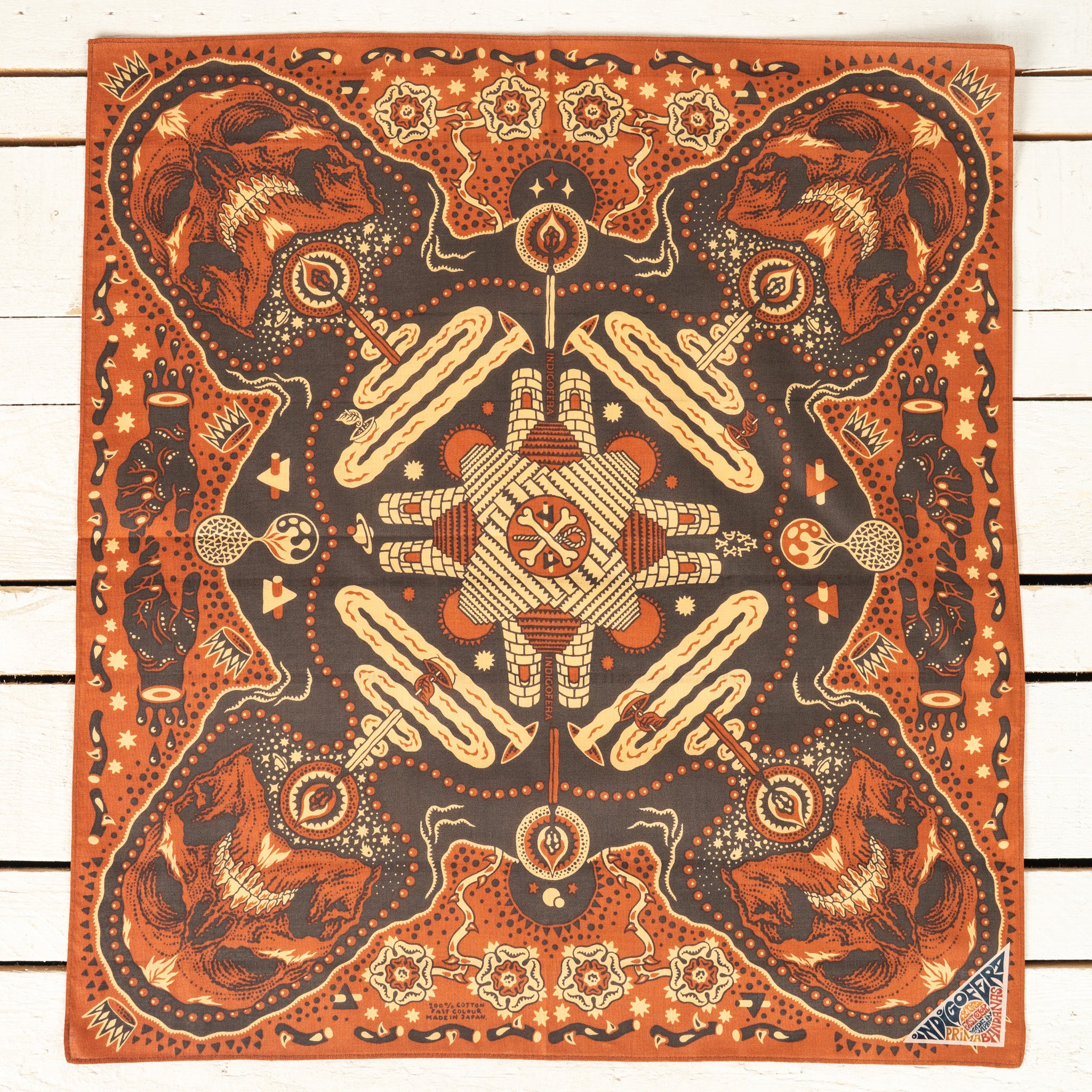 Tarot XIII Bandana Red / Brown