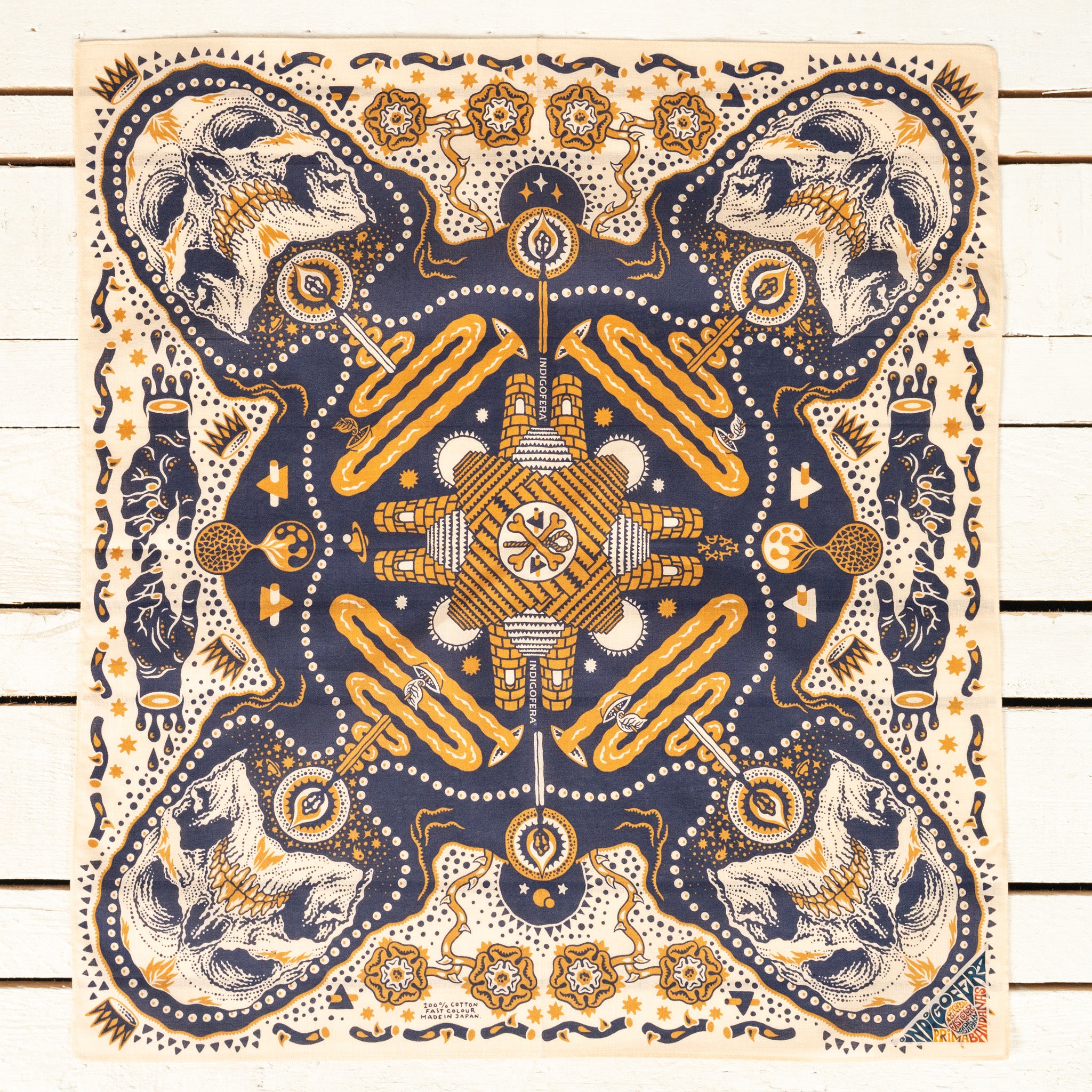 Tarot XIII Bandana Off-White / Blue
