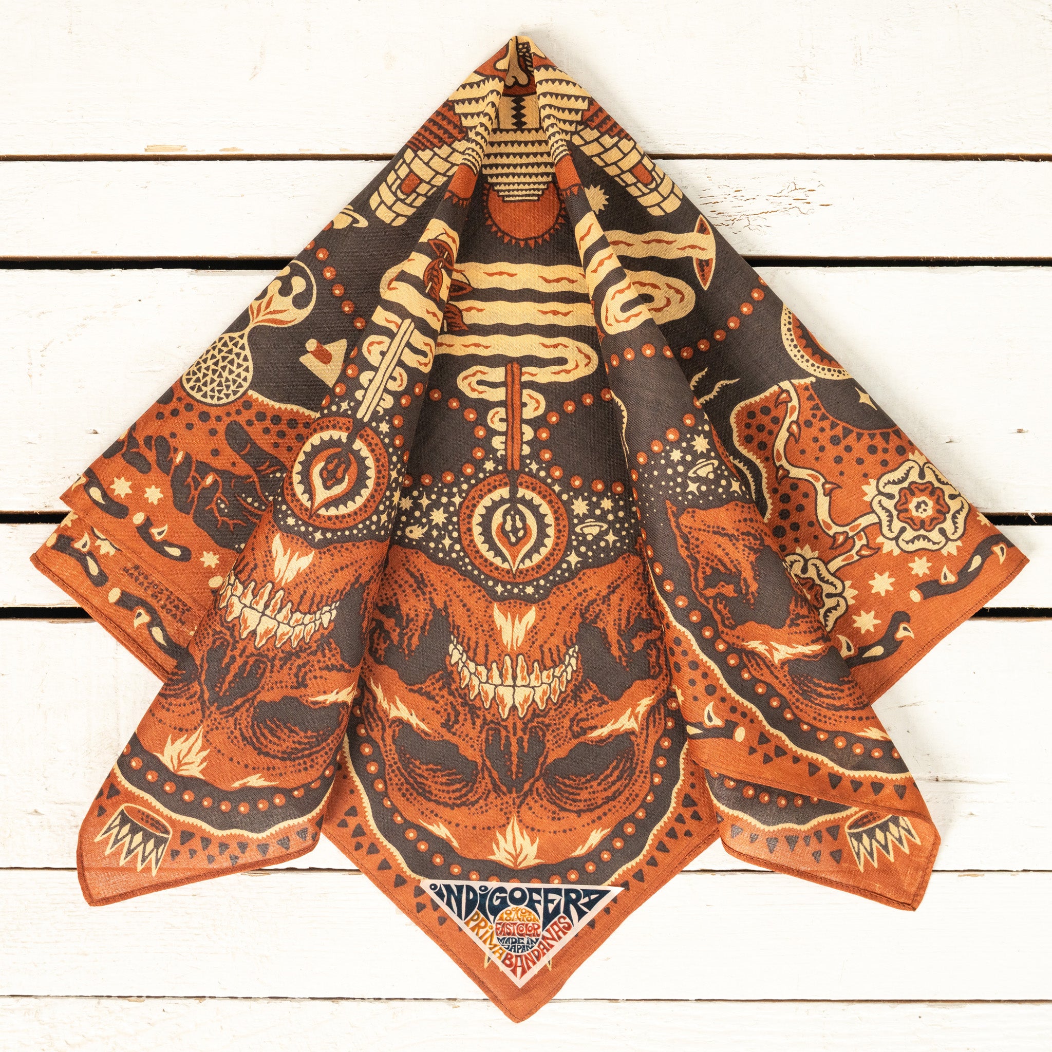 Tarot XIII Bandana Red / Brown