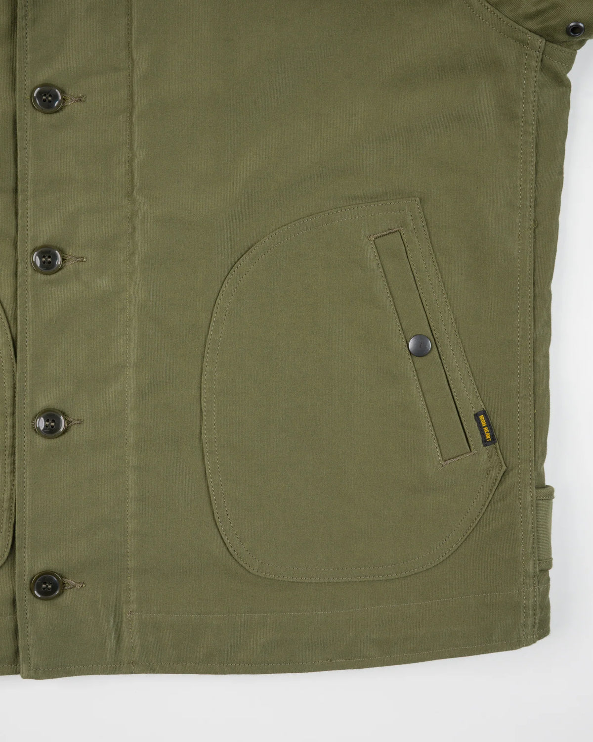 IHM-53-ODG 12 oz. Whipcord Lightweight N1 Deck Jacket Olive Drab Green