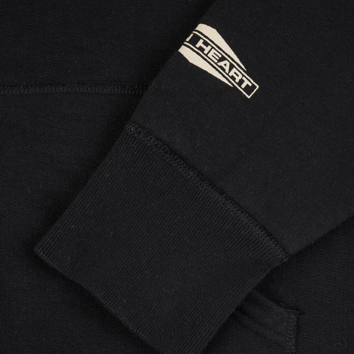 IHSW-82L-BLK 14 oz. Ultra Heavyweight Loopwheel Cotton Zip Up Hoodie Schwarz