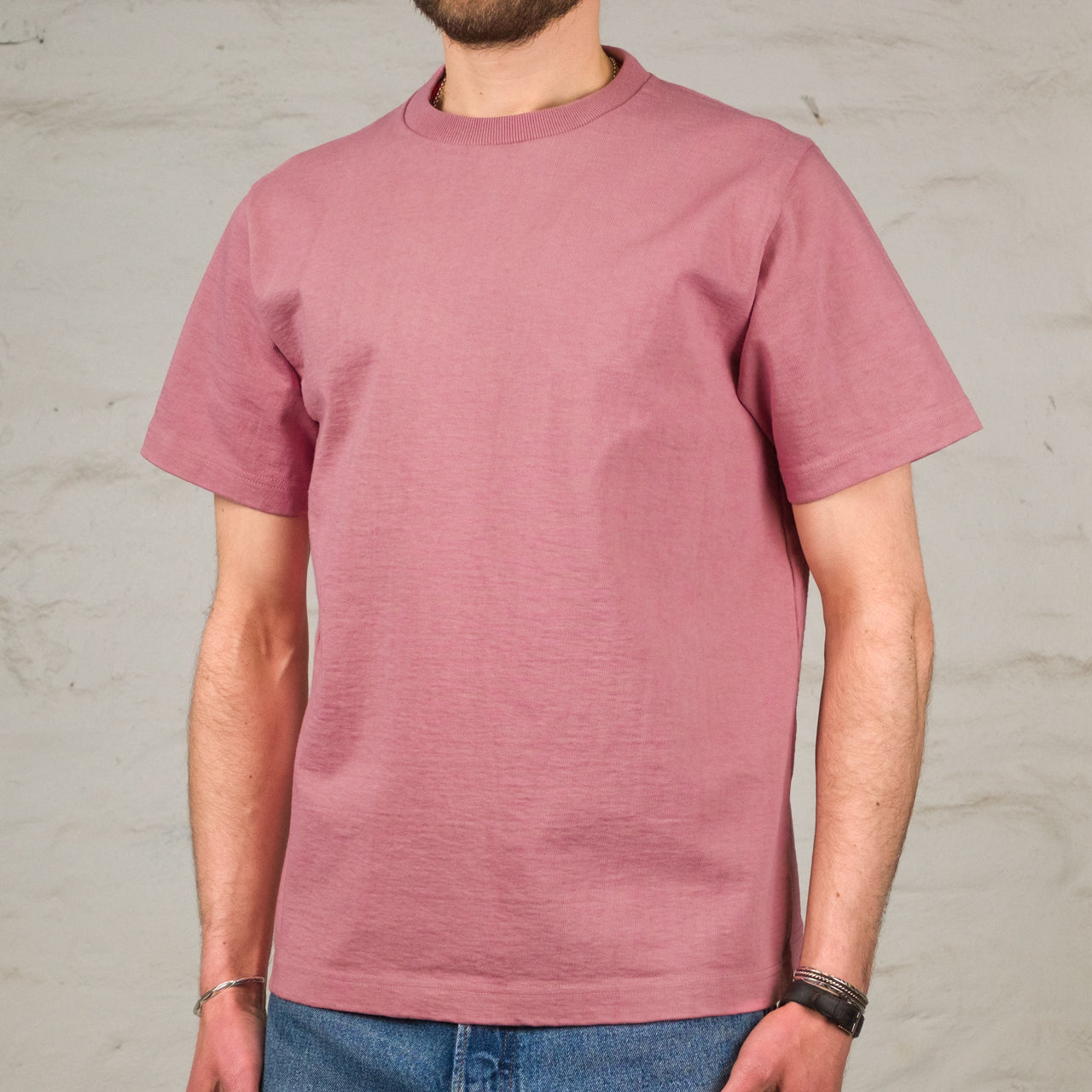 Ultra Heavy Dotsume T-Shirt Old Raspberry
