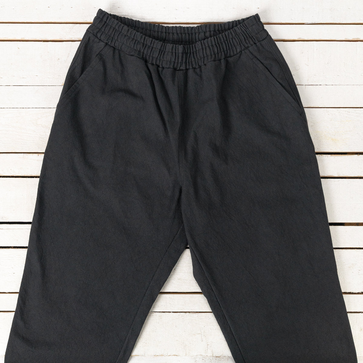 Tenpi Duck Rookie Pants Hem Flat Schwarz