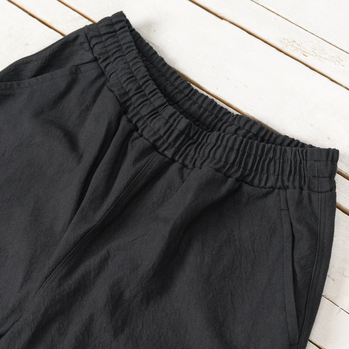 Tenpi Duck Rookie Pants Hem Flat Schwarz