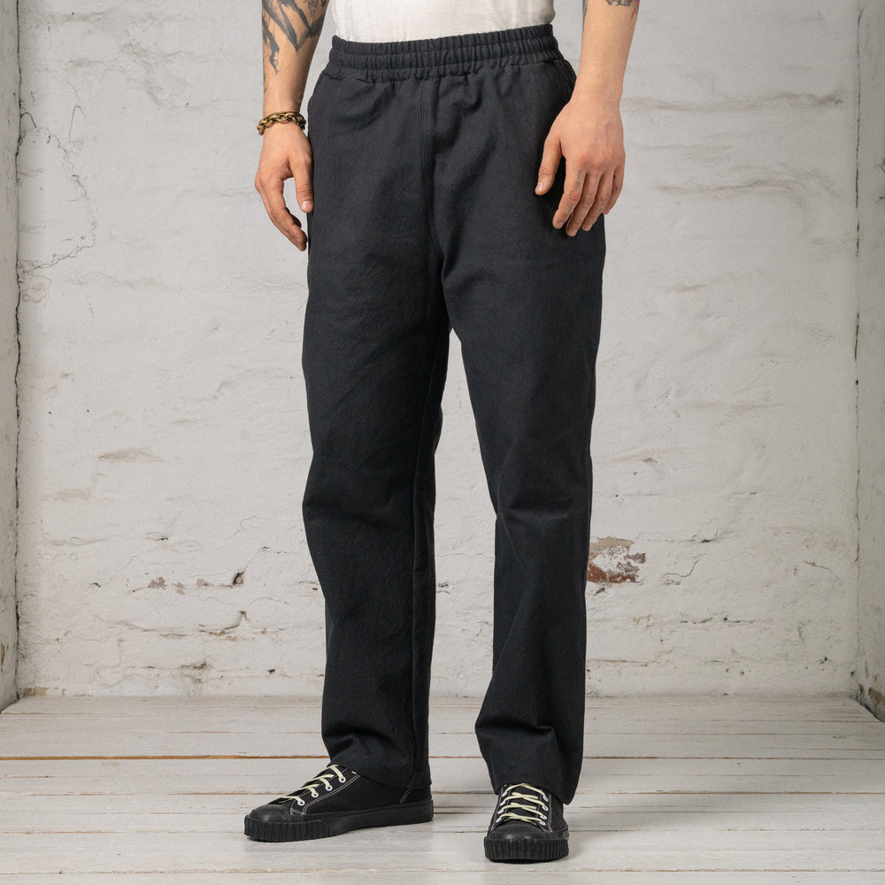 Tenpi Duck Rookie Pants Hem Flat Schwarz