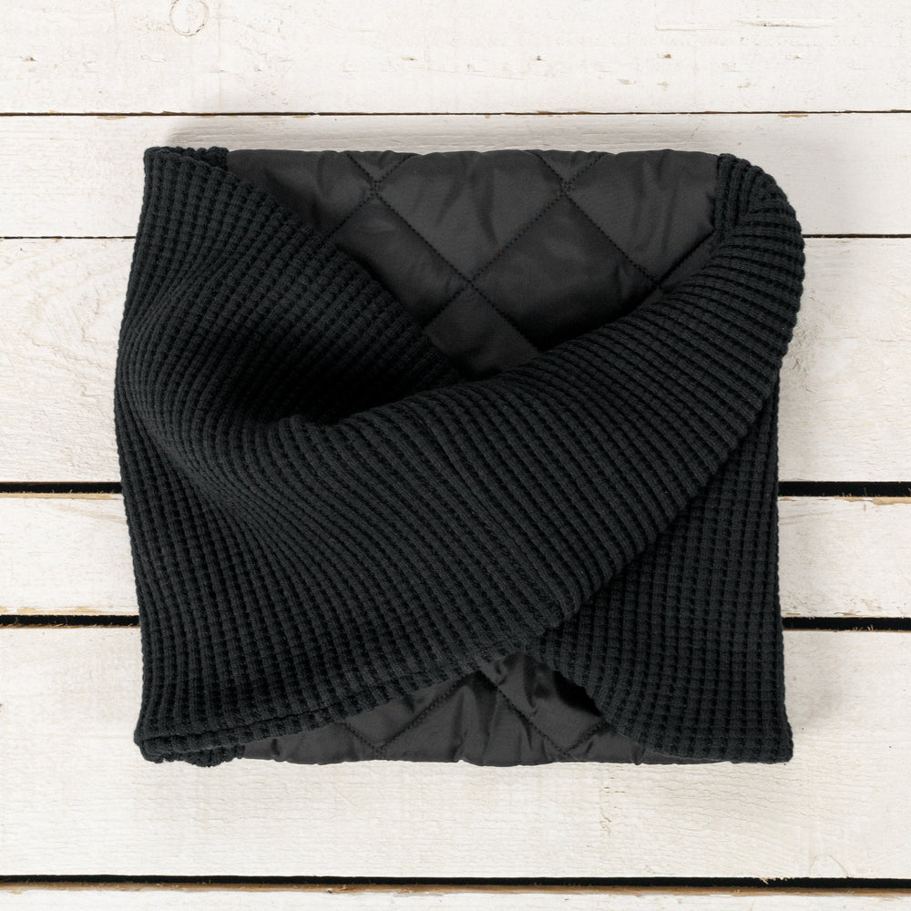 Waffle Armored Twist Snood Schwarz