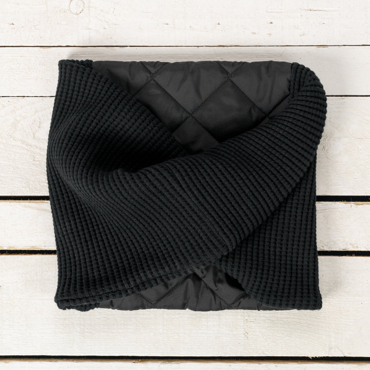 Waffle Armored Twist Snood Schwarz