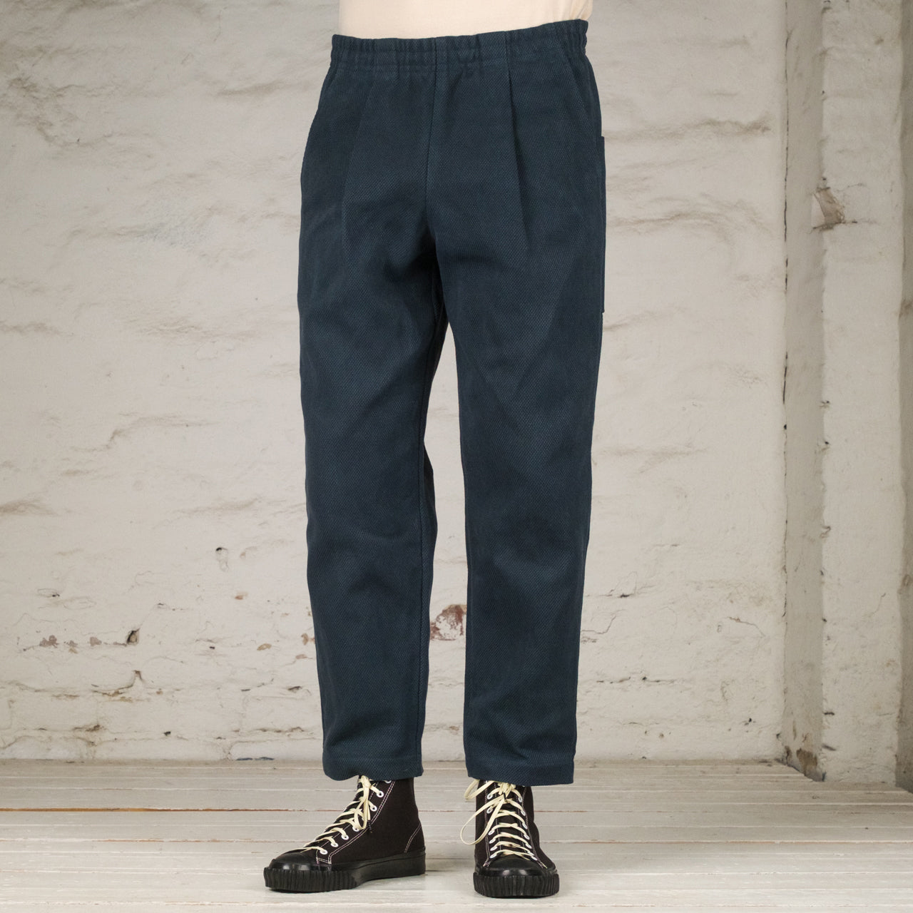 Sashiko Umps Pants Iron Navy