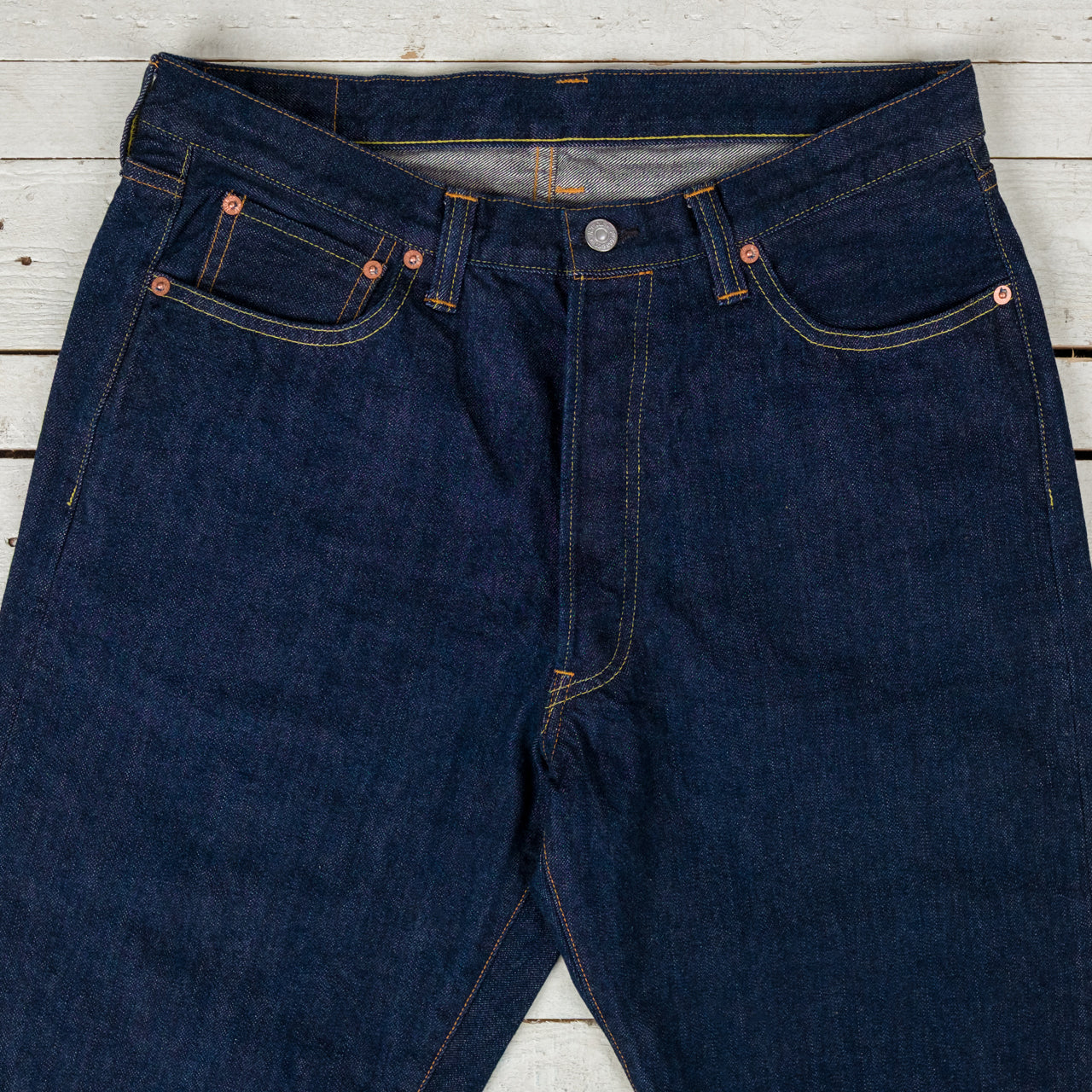 55 DENIM 313XX 14oz Selvedge Denim Wide Straight