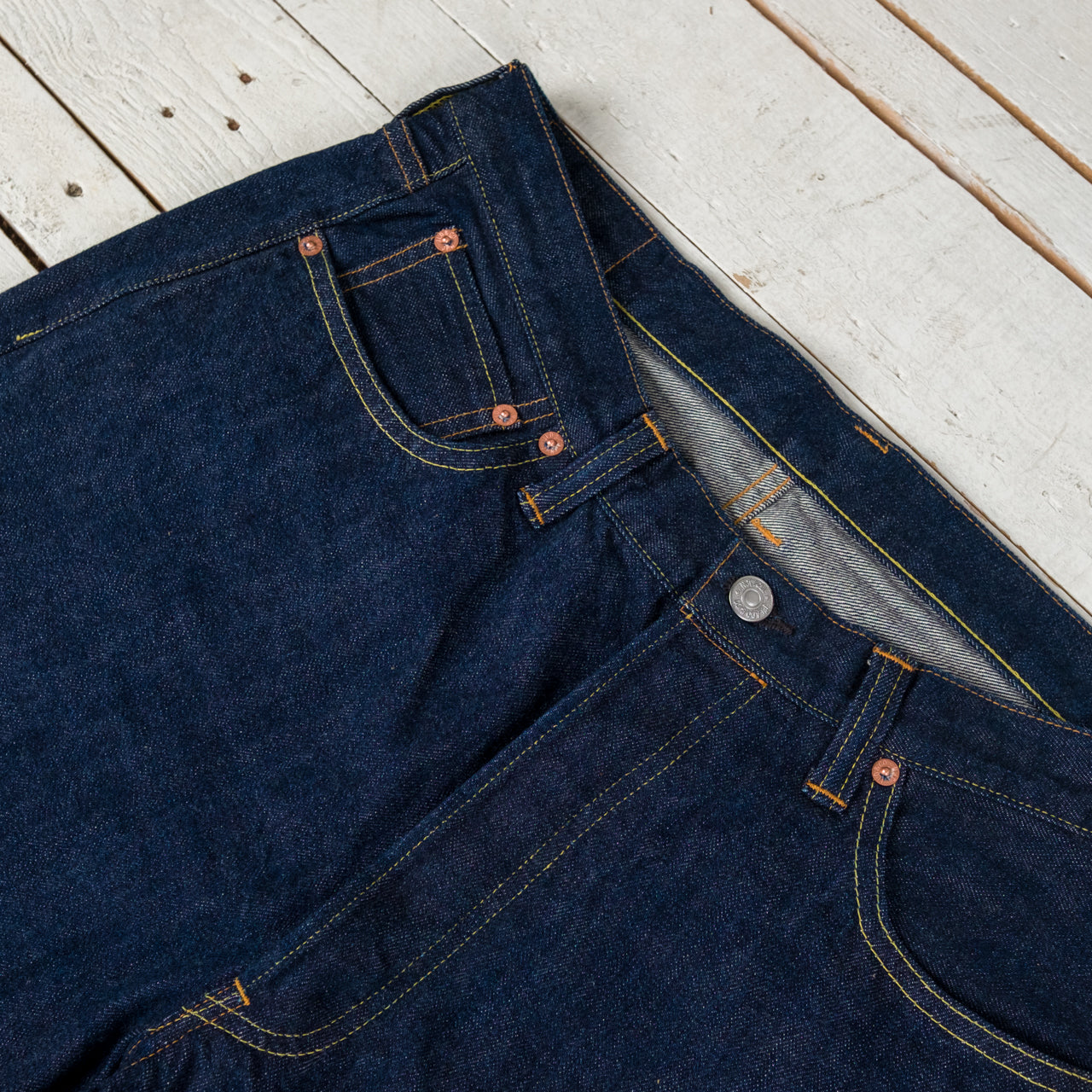55 DENIM 313XX 14oz Selvedge Denim Wide Straight