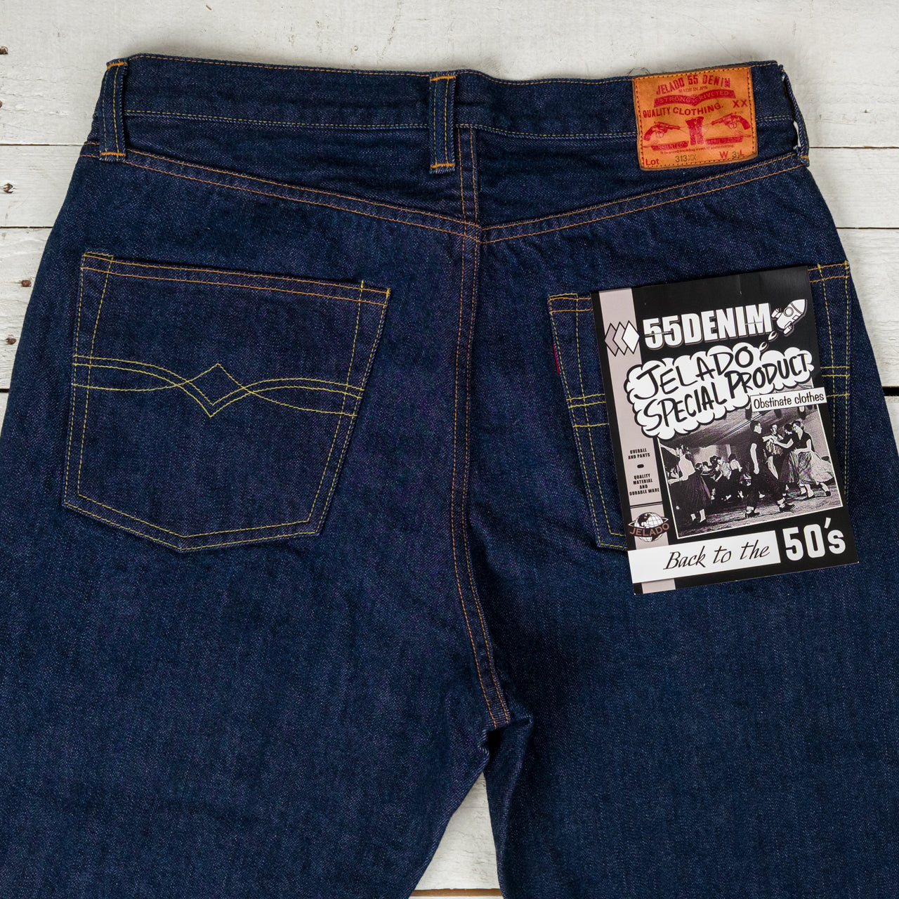 55 DENIM 313XX 14oz Selvedge Denim Wide Straight