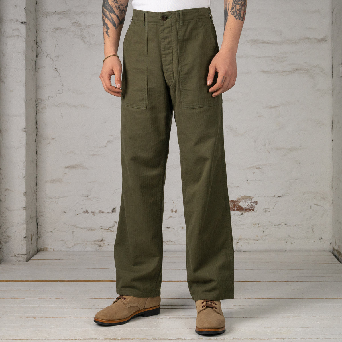 CM47 HBT Baker Pants Olive