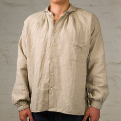Linen Cambrai Shirt Ecru