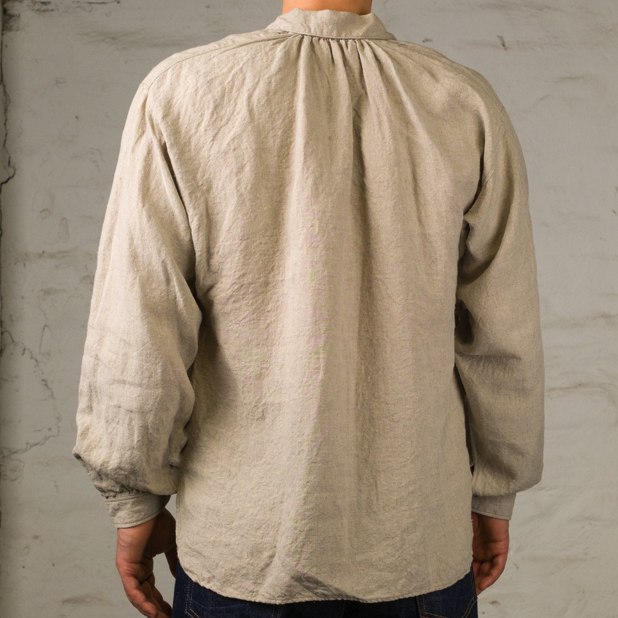 Linen Cambrai Shirt Ecru