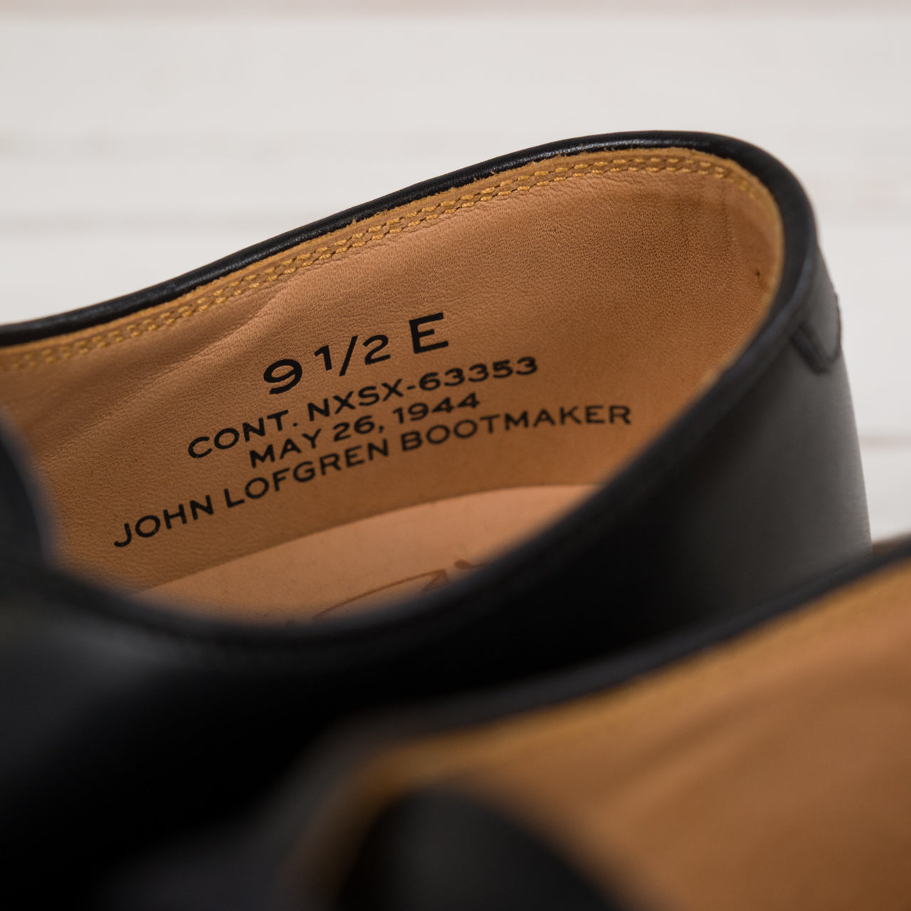 LK-029 USN Low Quarter Shoes Black