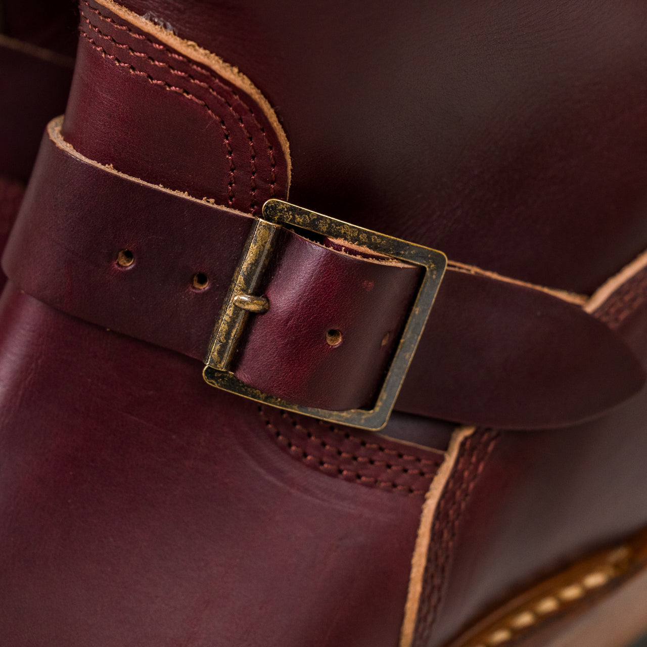 LK-003 Engineer Boots Horween CXLBurgundy 
