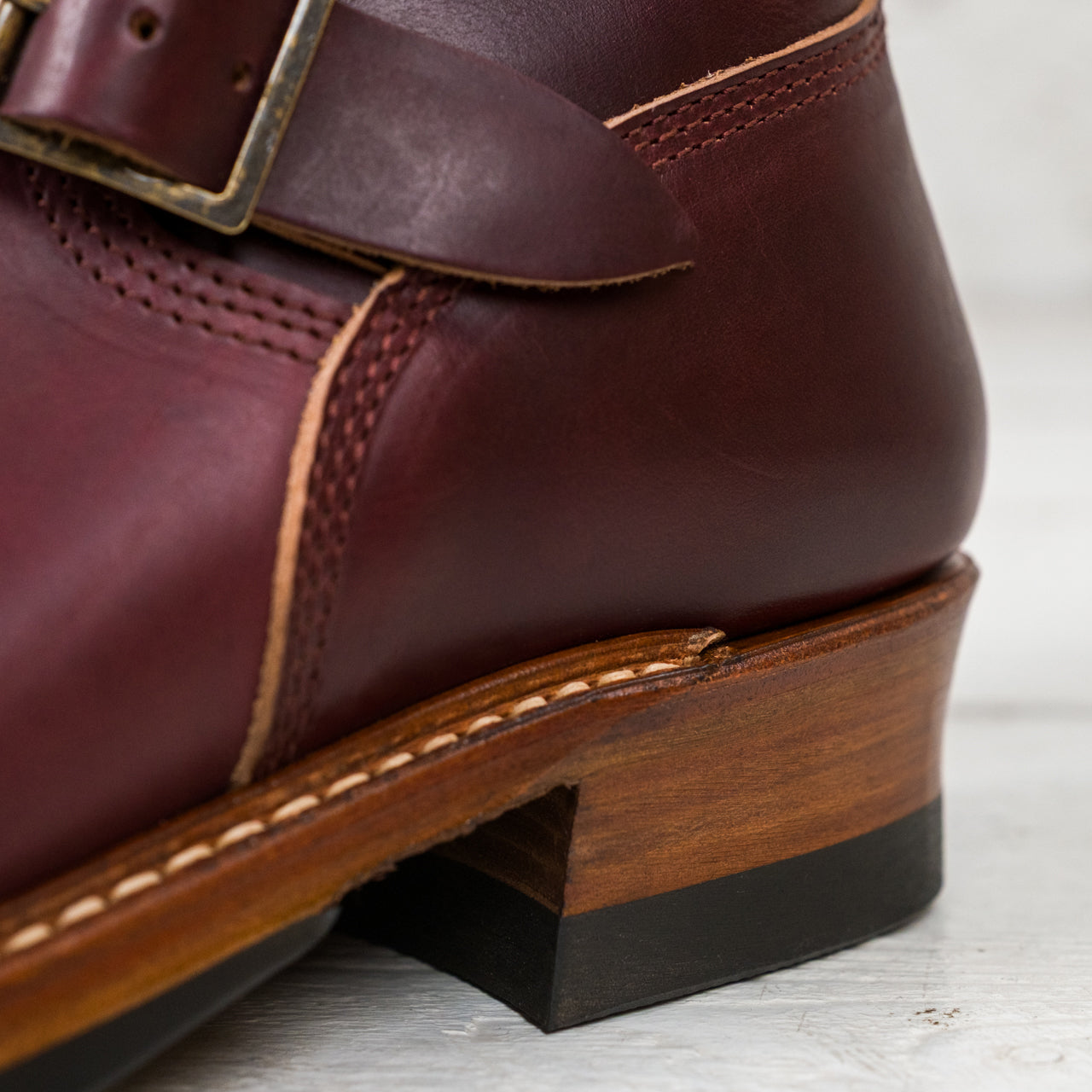 LK-003 Engineer Boots Horween CXLBurgundy 
